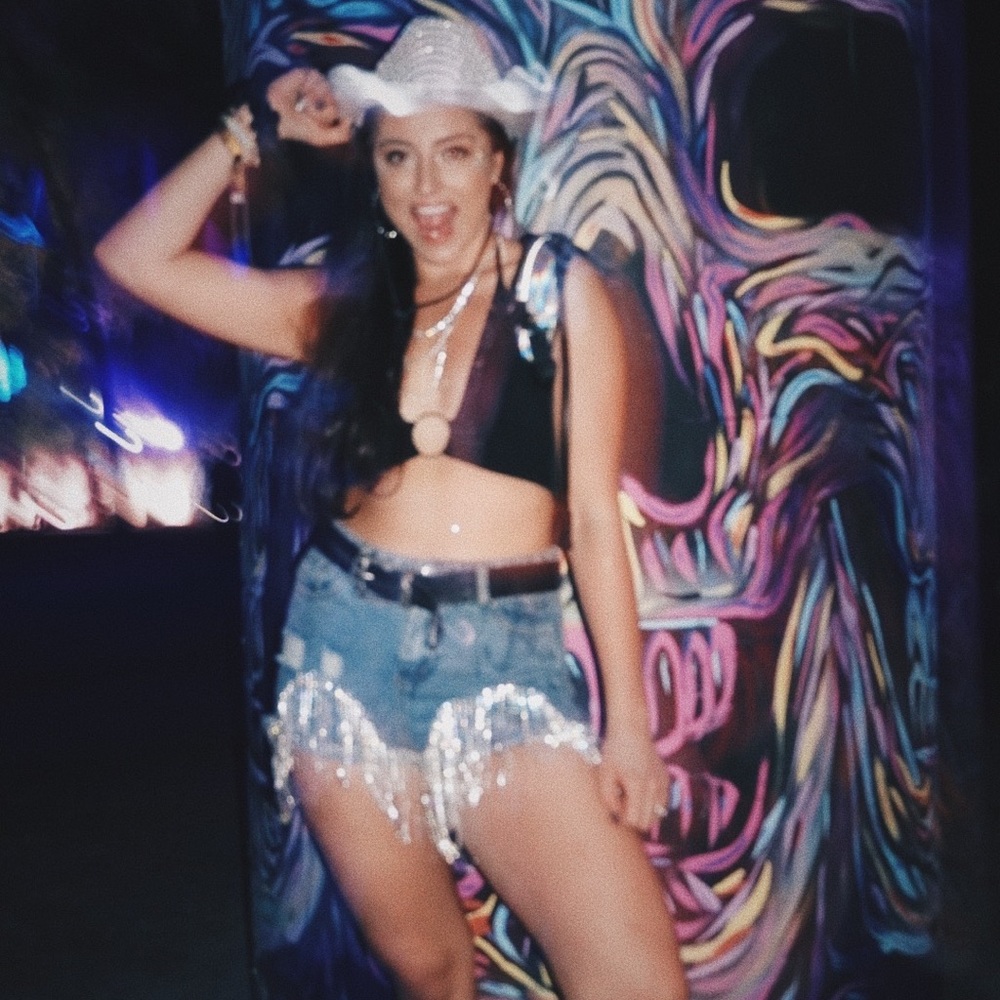 Dollskill SPACE COWGIRL rhinestone shorts